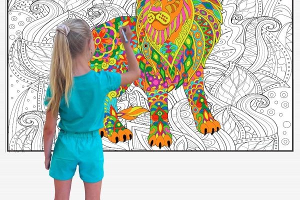 Giant Coloring Poster for Adults and Kids