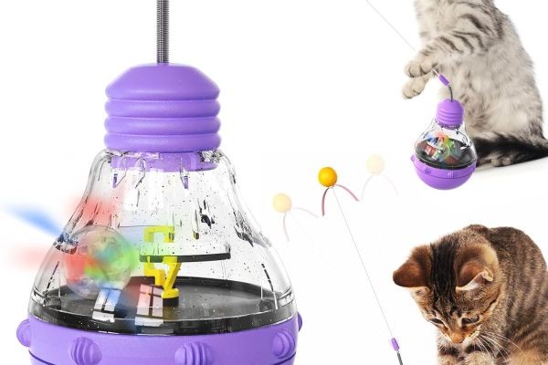 FOXLVDA Interactive Cat Toy for Indoor Cats